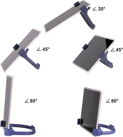 Honsky Thumbs Up Tablet Stand,Portable Monitor Stand Holder for Desktop,Tablet Display Stands Holder, Stand for Desk Universal Cute,Blue Deep