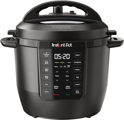 Instant Pot 6QT RIO 7-in-1 Multi-Cooker, Pressure Cooker, Slow cook, Sauté, Steam, Rice Maker, Yogurt, & Warmer, Black, 6 Quarts