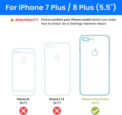 Ocushield Anti Blue Light Tempered Glass Screen Protector for iPhone 7 Plus | iPhone 8 Plus - Protect Your Eyes, Reduce Migraines & Improve Sleep