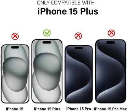 Tempered Glass Screen Protector for iPhone 15 Plus Clear (3 Pack)