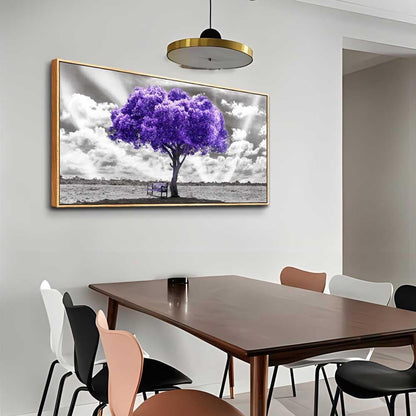 Hyidecorart Large Size Wall Decor - Wood Framed Canvas Art for Living Room, Bedroom & Office - Abstract Black & White Wall Painting - 24" x 48" Ready to Hang