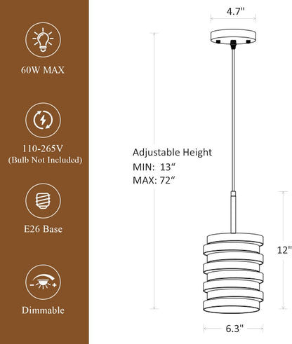 Modern Farmhouse Pendant Lights Kitchen Island, Industrial Multiple Rings Hanging Pendant Light Fixtures for Sink Bar Entrance Bathroom Hallway, Black with Gold Interior
