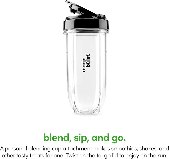 Magic Bullet® Combo Blender, 600W, 48oz Pitcher, 16oz Cup with To-Go Lid, Easy Cleaning, Cross Blade, for Smoothies, Sauces, Shakes, Salsa, Hot Blends, Silver, MBF50200