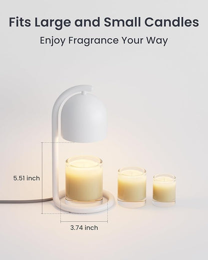 SwitchBot Smart Candle Warmer Lamp with Timer & Voice Control — Dimmable Flameless Candle Wax Melter, Matter-Enabled for Apple Home & Alexa, Perfect Christmas & Birthday Gift for Women, Home Decor