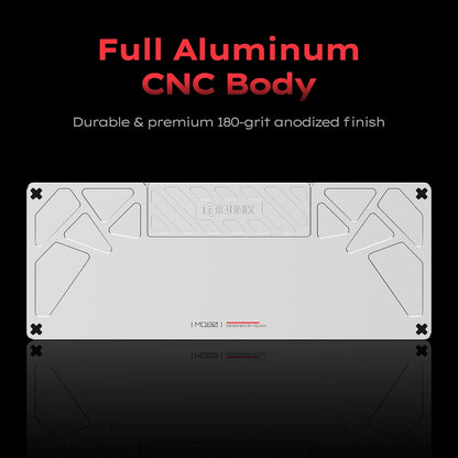 IQUNIX MQ80 Low Profile Mechanical Keyboard for Work and Gaming Tri Mode Wireless Wired CNC Aluminum Hot Swappable RGB Backlit Long Battery Life VIA Support (Black)