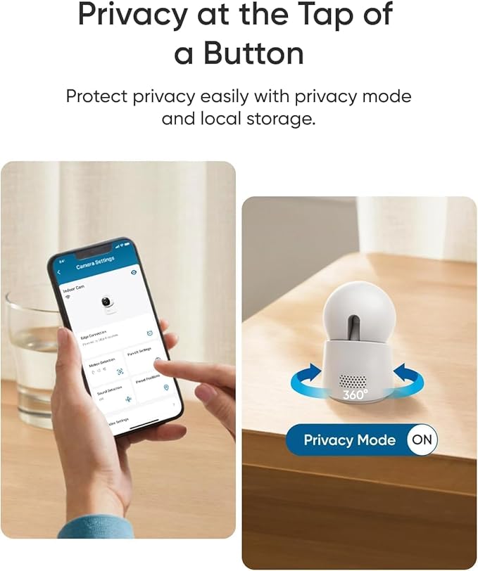 eufy Security Indoor Cam E30 2-Cam Kit, Latest Generation,4K UHD Security Camera, Pet/Dog/Baby Camera with Phone app, Color Night Vision, Human/Pet Auto Tracking,360° Coverage,Works with Homekit,White