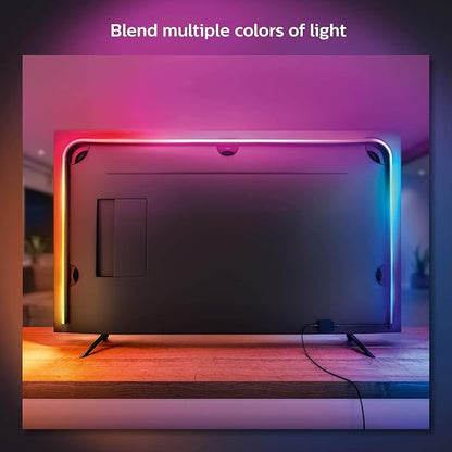 Philips Hue 75" Smart Light Strip - White and Color Ambiance LED Color-Changing TV Backlight - Sync with Television, Music, Gaming - Requires Bridge and Sync Box