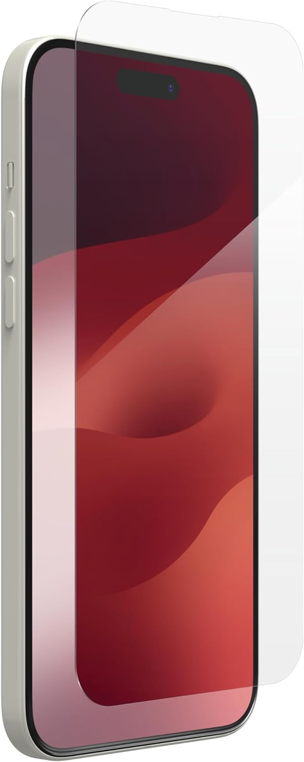 ZAGG InvisibleShield Glass Elite Anti-Glare iPhone 15 Plus Screen Protector - 5X Stronger with Reinforced Edges, Scratch & Smudge-Resistant Surface, Matte Finish, Easy to Install