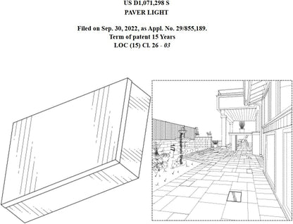 LUMENGY Paver Light 3×6 Inch (2.95 X 5.9), Warm White Glare-Free Illumination for Driveways, Pathways, Pool Deck & Patios, 12V AC/DC, Waterproof & Drive-Over Rated