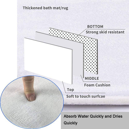 NEWSUYAA Halloween Decorations Shower Curtain Set with Non-Slip Rugs and Bath Mats,Black Skull Skeleton Bathtub Curtains with 12 Hooks,All Saints'Day (Nov 1st) Bathroom Decor
