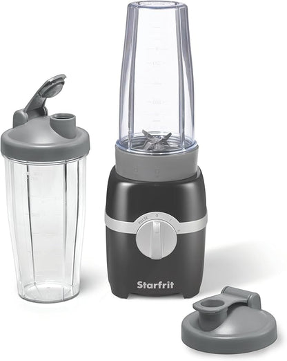 Starfrit Personal Blender - Two 828ml Cups - High, Low & Pulse Modes - 300W - Black