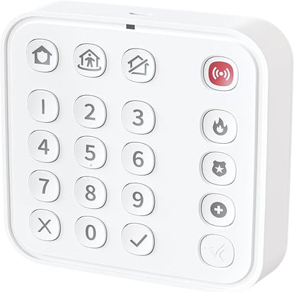 Arlo Wire-Free Keypad for Arlo Home Security System - Certified Accessory - Alarm Keypad, DIY Install, Built-in Siren, White - KB1001