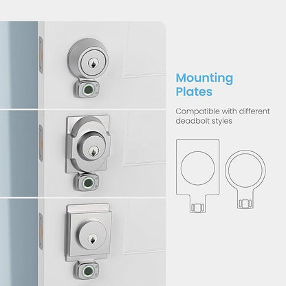 Lockly Access Touch, 3D Biometric Fingerprint Sensor, Retrofit Smart Lock, Turn Any Deadbolt Into a Smart Lock (Satin Nickel)