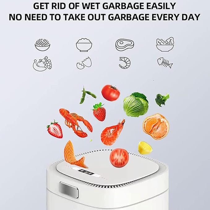 Kitchen Organic Waste Compost Bin Garbage Recycling Machine Food Waste Disposer 2.5L Electric Composter for Kitchen,Helps Turn Food Waste Into Pre-Compost