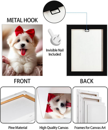 AbcCustomize Canvas Prints with Your Photos，Custom Canvas Wall Art for Bedroom, Living Room, Farmhouse Decor，Personalized Gifts Canvas Prints for Family，Friend，Lover，Pet