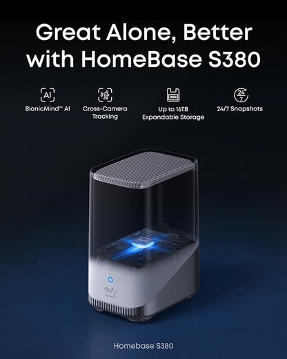 eufy Security eufyCam S4 2-Cam Kit,4K Solar Camera Wireless Outdoor, Triple Lens Bullet-PTZ Cam, 360° View, Cross-Cam Track, AI Recognition, 8X Zoom, Color Night Vision, 0 Monthly Fee, Local Storage