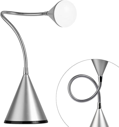 OttLite LED Cone Desk Lamp, Silver