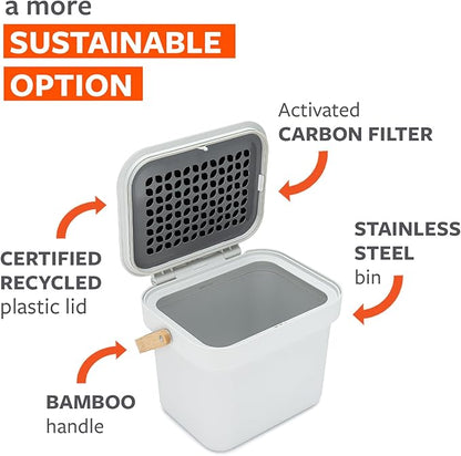 Post Modern - Compost Bin - White