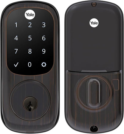 Yale Assure Lock Deadbolt, Oil Rubbed Bronze Digital Touchscreen Non-Connected Keypad with Backup Key for Front or Back Entry Door, ‎YRD226-NR-0BP
