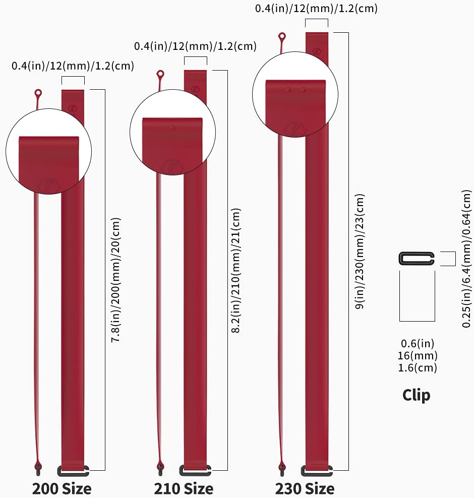 C-Shaped Clip Finger Phone Grip, Sinjimoru Silicone Cell Phone Strap for Phone Case with Clip as Phone Loop Holder for iPhone Case & Samsung Phone. Sinji Loop Clip Wine Red 230