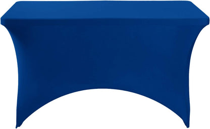 Spandex Table Cover for 4FT Table Universal Fitted Stretch Tablecloth for Party, Banquet, Wedding and Events-Classicblue