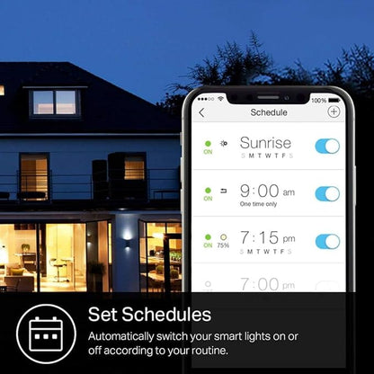 Kasa Smart Light Bulbs That Works with Alexa and Google Home,Dimmable Smart LED Bulb,A19,9W,800Lumens,Soft White(2700K),CRI≥90,WiFi 2.4Ghz only,No Hub Required,(KL110P4),(Pack of 48)