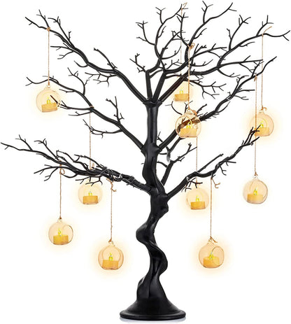 NUPTIO Halloween Artificial Tree Branch: 30"/76cm Tall Branch Manzanita Christmas Decoration Centerpiece Wedding Centerpieces for Tables Black Tree Branches Ornament (1 Pc)