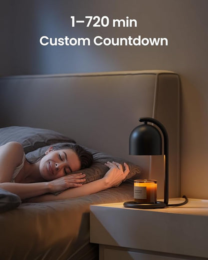 SwitchBot Candle Warmer Lamp with Gift Box Matter-Certified Voice Control, Birthday Gifts for Women Mom, House Warming Gifts New Home Decor, Dimmable Flameless Candle Wax Melter
