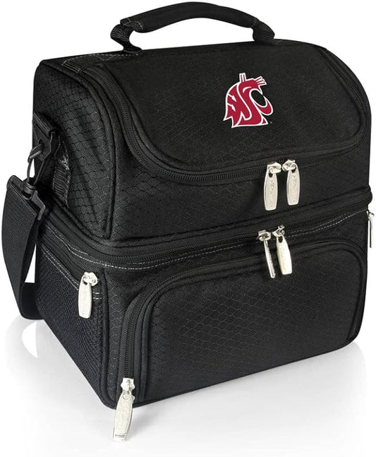 PICNIC TIME NCAA Nebraska Cornhuskers Pranzo Lunch Bag - Insulated Lunch Box with Picnic Set - Lunch Cooler Bag