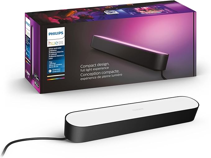 Philips Hue Play White & Color Smart Light Extension, Hub Required/NO Power Supply Included (Smart Lighting Compatibility with Amazon Alexa, Apple Homekit & Google Home)