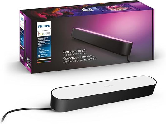 Philips Hue Play White & Color Smart Light Extension, Hub Required/NO Power Supply Included (Smart Lighting Compatibility with Amazon Alexa, Apple Homekit & Google Home)