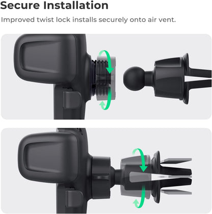 iOttie Easy One Touch Signature Air Vent & Flush Mount Combo - Universal Car Mount Phone Holder for iPhone, Google, Samsung, Moto, LG, and all other Smartphones