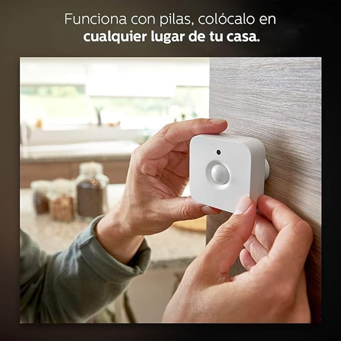 Philips Hue Indoor Motion Sensor for Smart Lights (Requires Hue Hub, Installation-Free, Smart Home, Exclusively for Philips Hue Smart Bulbs)
