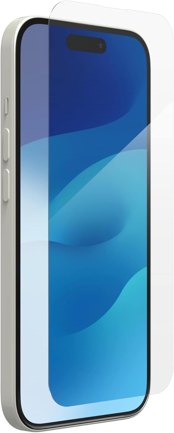 ZAGG InvisibleShield Glass Elite Anti-Glare iPhone 15 Screen Protector - 5X Stronger with Reinforced Edges, Scratch & Smudge-Resistant Surface, Matte Finish, Easy to Install