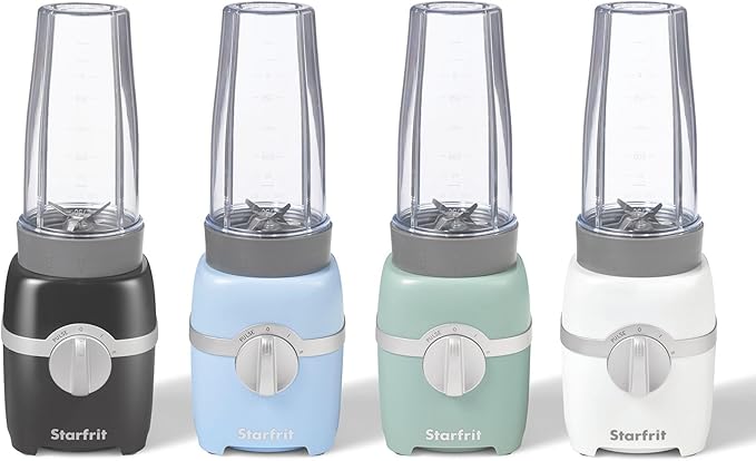 Starfrit Personal Blender - Two 828ml Cups - High, Low & Pulse Modes - 300W - White