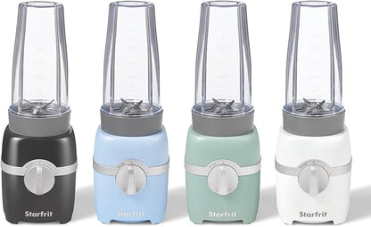 Starfrit Personal Blender - Two 828ml Cups - High, Low & Pulse Modes - 300W - Black