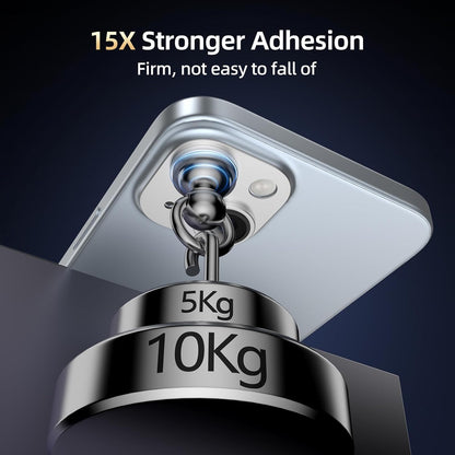 Compatible with iPhone 15/iPhone 14/iPhone 14 Plus/iPhone 15 Plus Camera Lens Protector, [Case-Friendly][Strong Adsorption][AR Anti-Reflection] Tempered Glass Full Coverage,Silver
