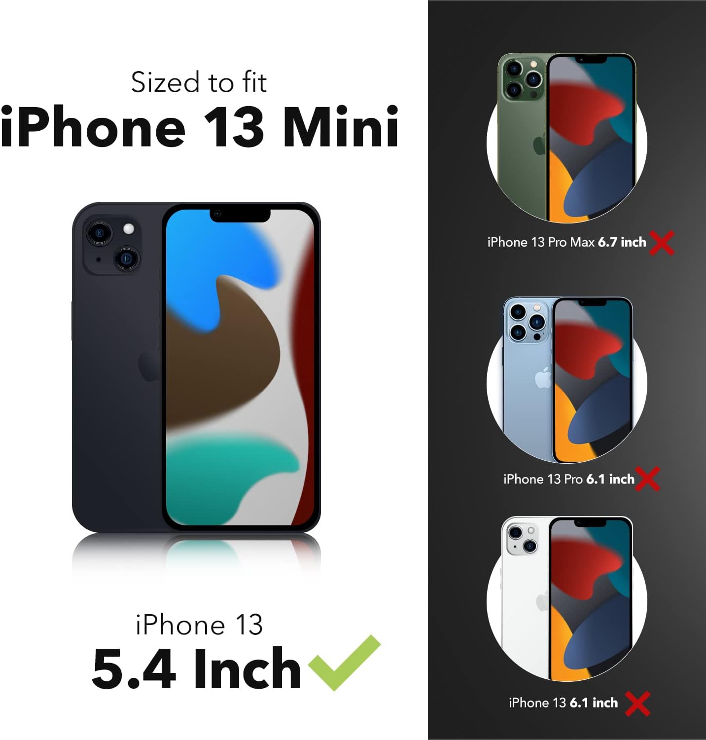 ZAGG InvisibleShield Glass Elite Plus Screen Protector - Made for iPhone 13 mini 5.4 - Case Friendly Screen - Impact & Scratch Protection - clear