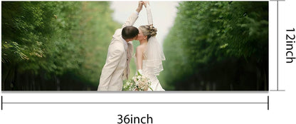 Canvas Prints With Your Photos, Custom Poster On Canvas (Unframed 36x12) Transform Your Photos Into Stunning Framed Wall Art Digitally Printed Photo To Canvas Ideal For Home Decor Gifts Keepsakes