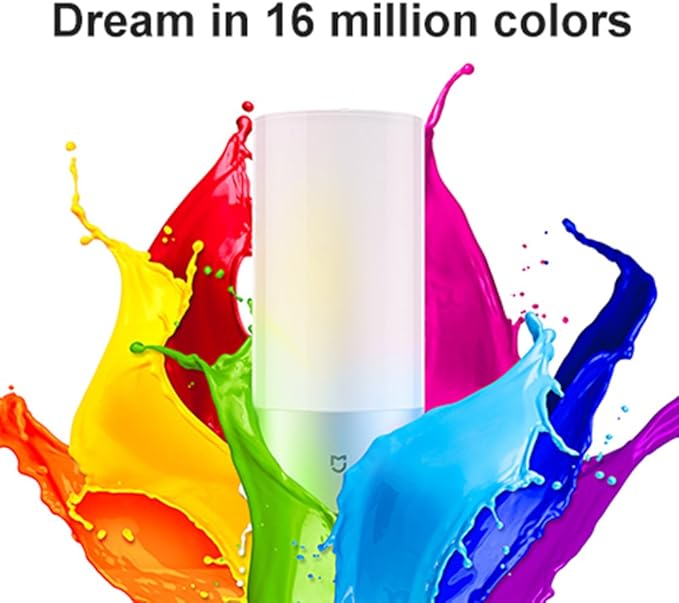 Mi Bedside Lamp, Touch & Wi-Fi Control Table Lamp, Dimmable RGB Color Changing (US Version with Warranty)
