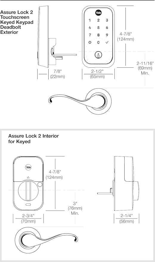 Yale Assure Lock 2, Touchscreen Lock with Z-Wave, Oil Rubbed Bronze