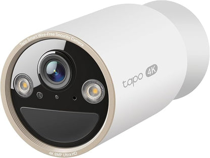 Tapo MagCam 4K Outdoor Wireless Security Camera - Up to 200-Day Battery, Magnetic Mount, Person/Vehicle Detection, Subscription-Free Local Storage or Optional Cloud, Works with Alexa, C460