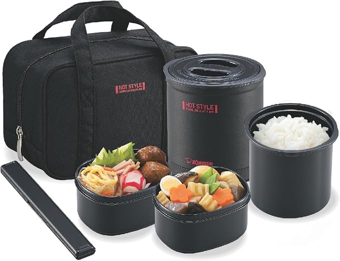 Zojirushi SZ-MB04-BA Insulated Lunch Box, 0.7 Pieces, Black