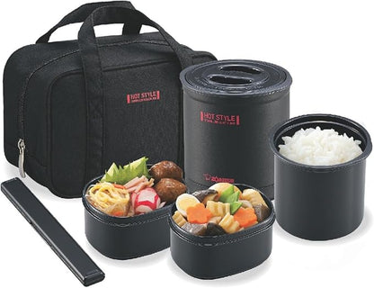 Zojirushi SZ-MB04-BA Insulated Lunch Box, 0.7 Pieces, Black