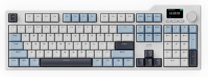 DAIDAI×AJAZZ AK35I V3 Full Size Hot Swap Mechanical Gaming Keyboard with Screen & Knob 2.4G/BT/USB-C Gasket Keyboard FR4 Plate 8000mAh Battery South Facing LED RGB (Avocado Axis)