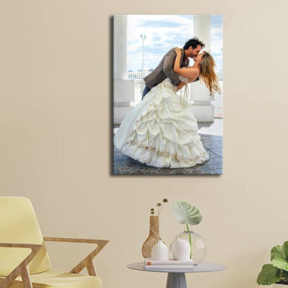 Laoife Custom Canvas Prints with Your Photos 32"x46", Canvas Photo Prints Custom, Personalized Canvas Wall Art for Office Home Bedroom Living Room Wall Decor, Gift for Father's Day Birthday Wedding