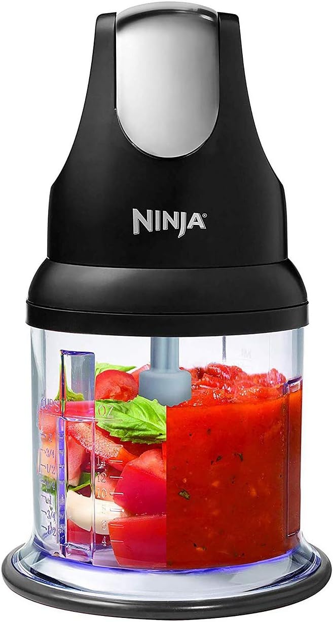 Ninja Food Chopper Express Chop with 200-Watt, 16-Ounce Bowl for Mincing, Chopping, Grinding, Blending and Meal Prep (NJ110GR)