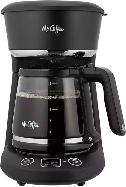 Mr. Coffee® 12-Cup Programmable Coffeemaker, Brew Now or Later