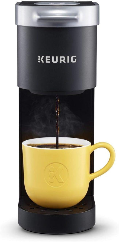 Keurig K-Mini Single Serve Coffee Maker, Black & Works Non-Dairy Milk, Hot and Cold Frothing, Compatible K-Café Coffee Makers Only,34 ounce, Charcoal Frother