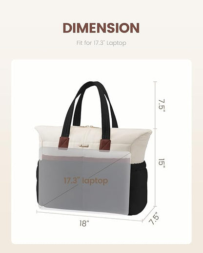LOVEVOOK Tote Bag for Women,Light Puffer Tote Bag with Multi-pockets,Stylish Carry on Laptop Bags for Daily,Travel,Work,Gym | with Multi-pockets, Stylish, Carry on, for Daily, Travel, Work